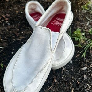 Splay barefoot slip on sneakers